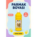 Minopi Südor Limon Sarısı Parmak Boyası 500 ml – Büyük Boy Çocuk Etkinlik Boyası