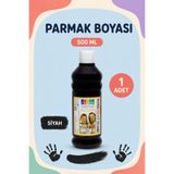 Minopi Südor Siyah Parmak Boyası 500 ml – Büyük Boy Çocuk Etkinlik Boyası