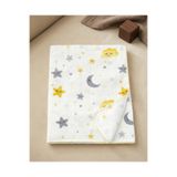 Minory Baby - Tek Kat Müslin Bebek Örtüsü | 75x85 Mavi 75 x 85