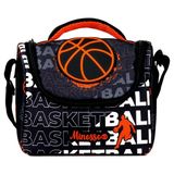 Minosso Basketbol Desenli Erkek Çocuk Thermo Beslenme Çantası 3010 - Turuncu - Siyah