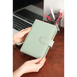 Mint Design Birikim Ajandası - Bütçe Planlayıcı Cüzdan - Mint Yeşili - Renkli Dikiş - Gümüş Mekanizma