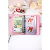 mint design Birikim Ajandası - Bütçe Planlayıcı Cüzdan - Pembe