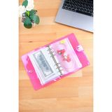 Mint Design Birikim Ajandası - Bütçe Planlayıcı Cüzdan - Şeffaf - Pembe - Gümüş Mekanizma