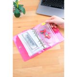 Mint Design Birikim Ajandası - Bütçe Planlayıcı Cüzdan - Şeffaf Pembe