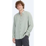 Mint Regular Fit Dokuma Casual Gömlek - 2XL