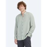 Mint Regular Fit Uzun Dokuma Casual Gömlek