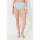 Mint Yeşili Basic Yüksek Bel Bikini Altı - 34
