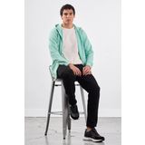 Mint Yeşili Erkek Sweatshırt - Regular Fit