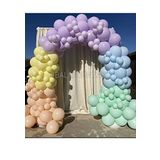 Mint Yeşili-Ten-Lila-Sarı ve Mavi Renk Balon Zinciri 100 Adet+5 mt balon zinciri