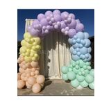 Mint Yeşili-Ten-Lila-Sarı ve Mavi Renk Balon Zinciri 50 Adet+5 mt balon zinciri