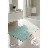 Mint Yeşili Zivra Ayak Havlusu - 50X70 Cm, 245 Gr, %100 Pamuk, Spa Ve Otel Banyo Paspası, Günlük Kullanıma