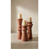 Minteks Ivy 3'Lü El Yapımı Seramik Şamdan Seti