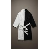 Minteks Lueur Contrast 100%PAMUK Şalyaka Erkek Bornoz - M - L - Beyaz