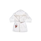 Minteks Natural Boho Geyik Nakışlı 100% Pamuk Bebek Ve Çocuk Bornozu