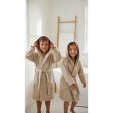 Minteks Soft %100 Pamuk Kapüşonlu Çocuk Bornozu - 13 - 14 Yaş - Bej
