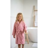 Minteks Soft %100 Pamuk Kapüşonlu Çocuk Bornozu - 13 - 14 Yaş - Toz Pembe