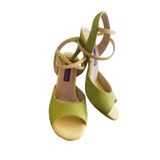 MİNTİ-MİNT YEŞİLİ SİMLİ KELEBEK MODEL KADIN TANGO DANS VE SALON AYAKKABISI 8,5 CM(13PONT) KONİ TOPUK (EU Ayakkabı Beden Sistemi, Yetişkin, Sayısal, Orta, 41)