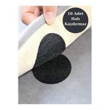 Mintola 10 Adet Halı-Kilim Kaydırmaz Bant Çift Taraflı Bant Siyah Tr Tr