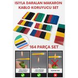 Mintola 164 Parça Set Isıyla Daralan Makaron Kablo Koruyucu Kılıf