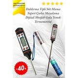 Mintola Pratik Dijital Gıda Termometresi Sıvı Gıda Et Süt Yiyecek Sıcaklık Ölçer Mutfak Gıda Termometresi