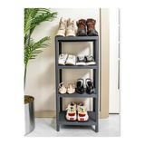 Minty Life 4 Katlı Ayakkabılık Olimpik (GRİ-ANTRASİT)
