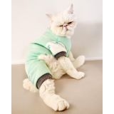 Minty Palm Kalın Penye Kedi Tulum Pijama L