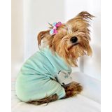 Minty Palm Kalın Penye Köpek Tulum Pijama M
