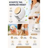 MİNUZ Fan Taşınabilir Mini Fan USB Şarjlı Klipsli Yaka Fanı Portatif Sessiz El Vantilatörü Bel Çanta Gömlek Askılı Kullanım Serinletici Soğutucu Fan