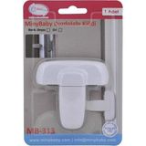 Miny Baby MB313BEYAZ Mandallı Buzdolabı Kilidi (Beyaz) - 0 - 1 Yaş - Renkli