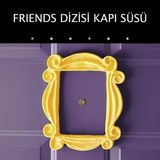 Minyatür Bahçem Friends Dizi Monica Kapı Süsü Sarı Renk 15 cm Plastik Çerçeve