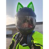 Minyatür Bahçem Kedi Kulağı Kask Aksesuarı Kask Aparatı