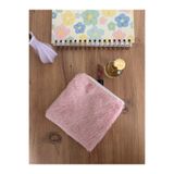 minyaturhayalim Peluş Soft pembe beyaz fermuarlı astarlı küçük cüzdan mini makyaj çantası ölçüleri 13*13cm