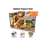minyaturia Modern Loft Kendin Yap Maket Ev Seti | Minyatür Maket Ev | Dıy Hobi Seti Ve Toz Koruma Camı