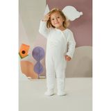 Minycenter Unisex Bebek Uyku Tulumu - 0 - 3 Ay - Beyaz