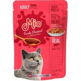 Mio 100 gr Pouch Dana Etli Yetişkin Kedi Maması