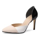Mio Gusto Brien Kadın Stiletto Ten Rengi 3 Renkli 8 cm Topuk 41 Numara