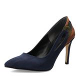 Mio Gusto Lacivert Süet Stiletto