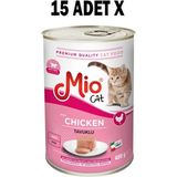 Mio Kedi Konserve - Yaş Mama - Mio 400 gr Kitten - Tavuklu x 15 Adet