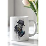 Mio Life Breaking Bad Heisenberg Tasarımlı 330ML Baskılı Beyaz Seramik Kupa Bardak - 100 Adet
