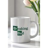 Mio Life Breaking Bad Tasarımlı 330ML Baskılı Beyaz Seramik Kupa Bardak - 100 Adet