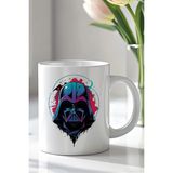 Mio Life Star Wars Darth Vader Tasarımlı 330ML Baskılı Beyaz Seramik Kupa Bardak - 100 Adet