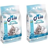 Mio Marsilya Sabunu Kokulu Ince Taneli Süper Topaklanma Koku Hapsedici Bentonite 2x10 lt Kedi Kumu