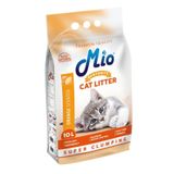Mio Portakal Kokulu Ince Taneli Süper Topaklanma Koku Hapsedici Kedi Kumu Bentonite Mio 10 Litre