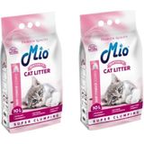 Mio Pudra Kokulu Ince Taneli Süper Topaklanma Bentonite 2x10 lt Koku Hapsedici Kedi Kumu