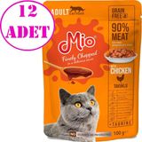 Mio Tavuk Etli 12x100 gr Yaş Kedi Maması