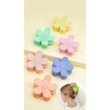 MioArt Kadın 6'lı Renkli Daisy Papatya Mandal Toka Seti (renkli Kıskaçlı Saç Tokası 6 Cm )