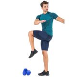 MioFit Erkek Active Kısa Kollu Dikişsiz Spor Tişört-341 BLUE S