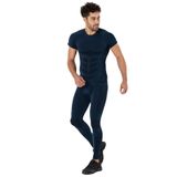 MioFit Erkek Cool Dry Kısa Kollu Dikişsiz Spor Tişört LACİVERT XL-XXL