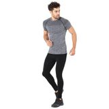MioFit Erkek Phantom Kısa Kollu Dikişsiz Spor Tişört GRİ M