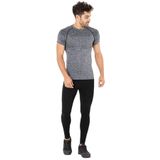 MioFit Erkek Phantom Kısa Kollu Dikişsiz Spor Tişört GRİ S
